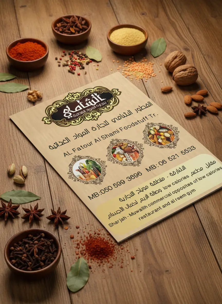 منيو مطعم شعبي بطابع تراثي