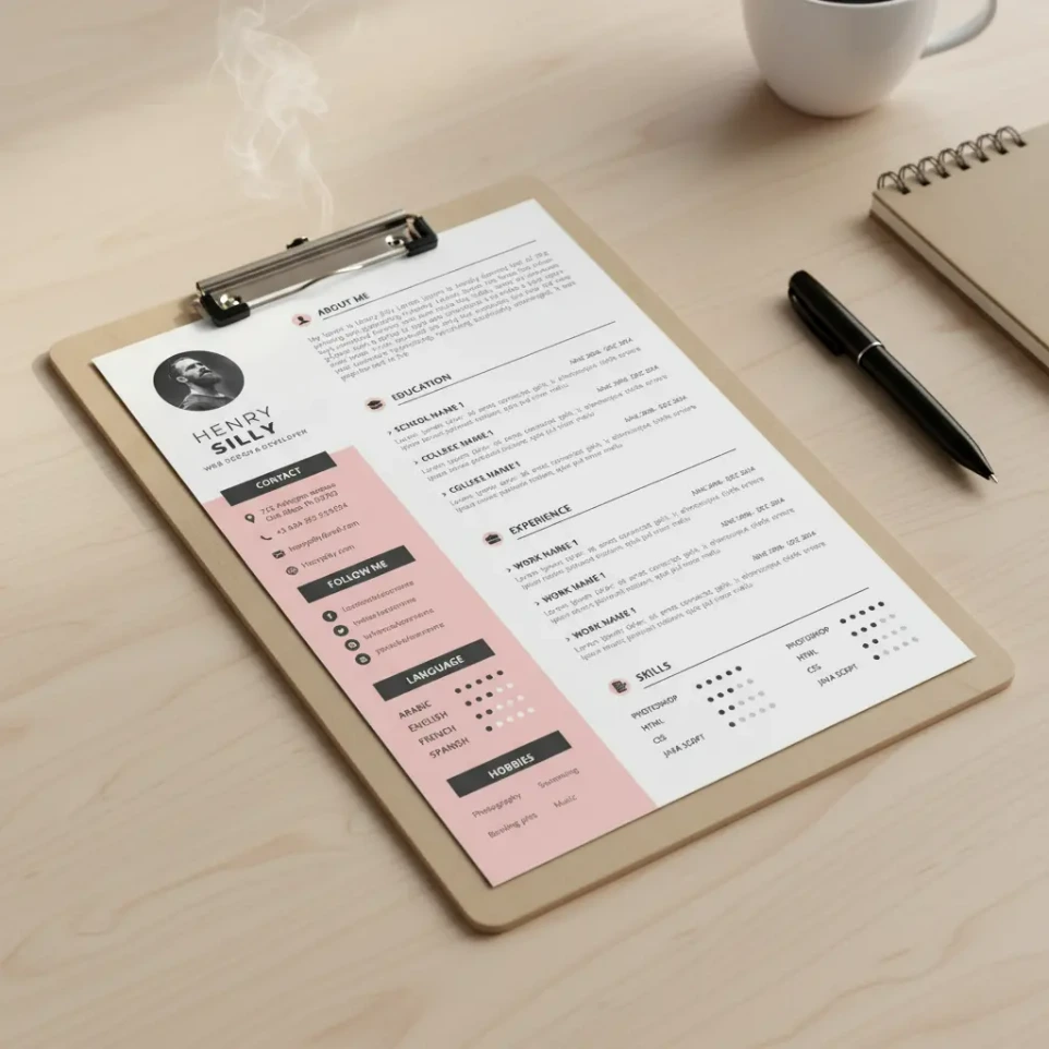 تصميم سيرة ذاتية احترافية