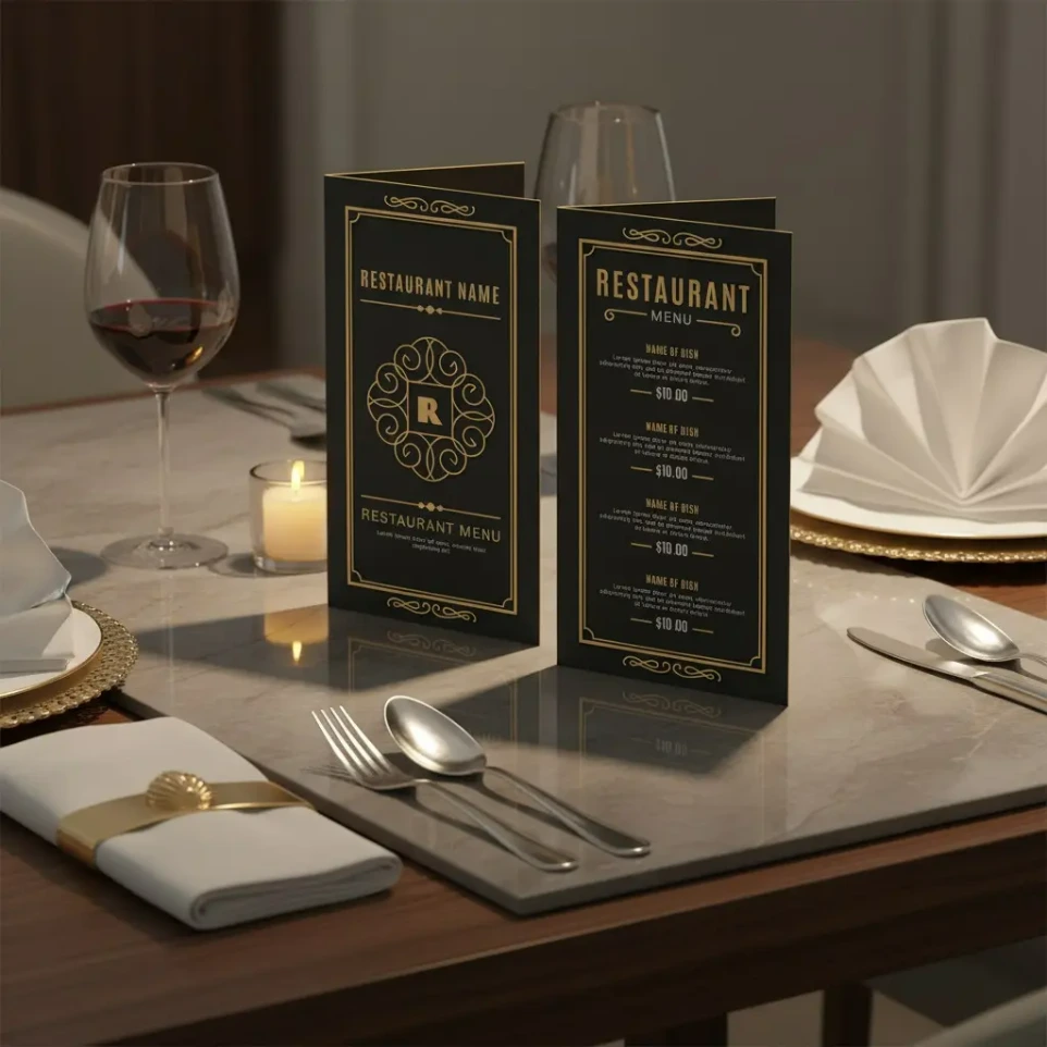 تصميم منيو كافيه